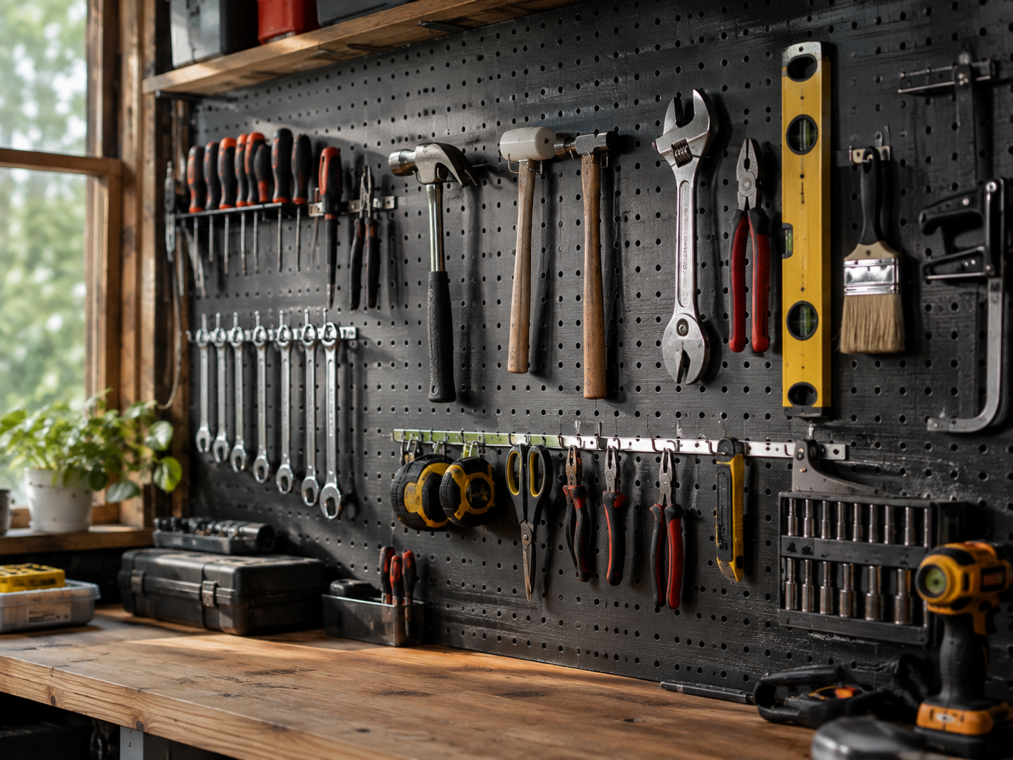 Perth handyman services list tools laid out for a range of jobs